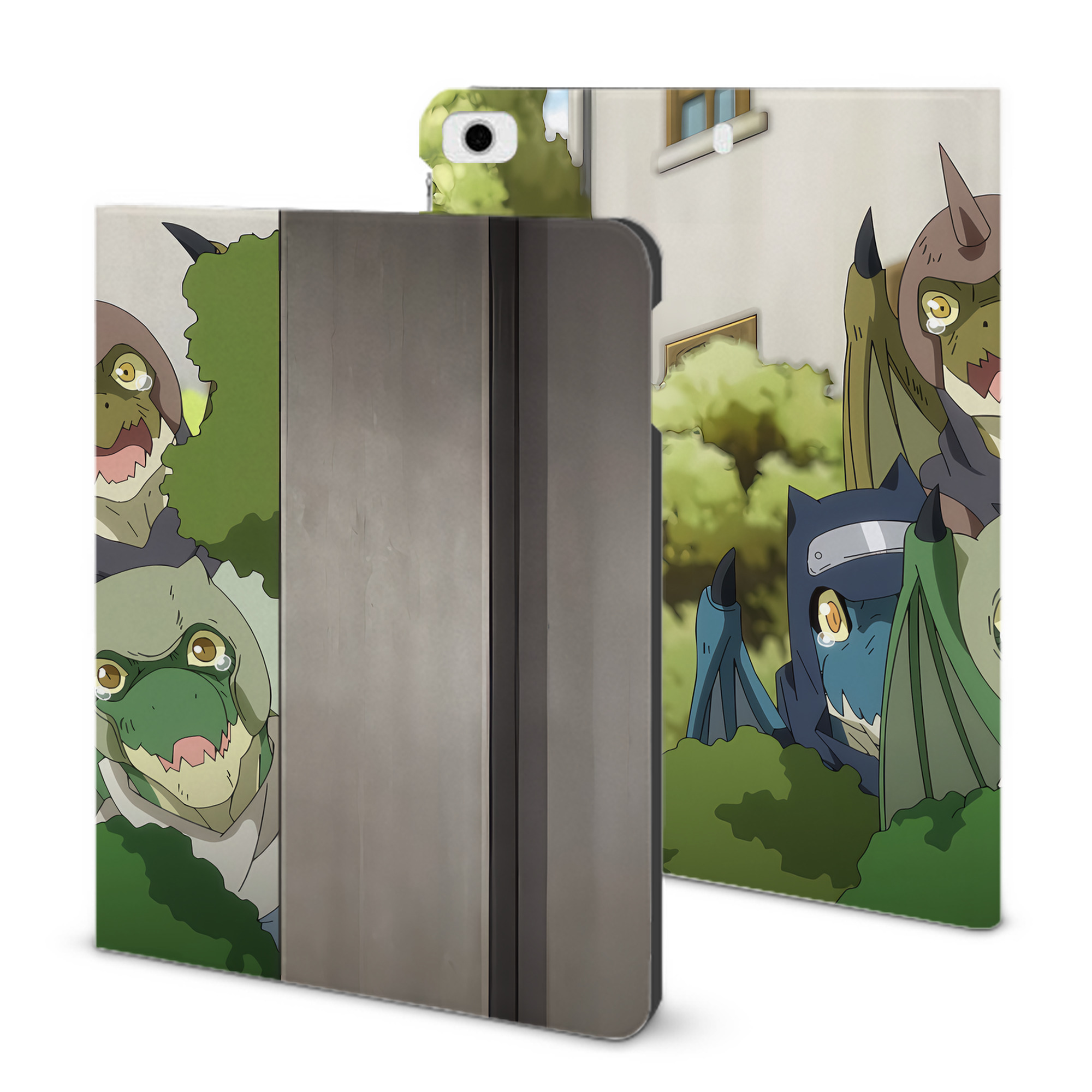 （画像用） 転スラ Regarding Reincarnated to Slime IPad ケース ブック型 PUレザー TPU 耐衝撃 軽量 薄型 ペン収納なし 全面保護 IPad 各モデル対応